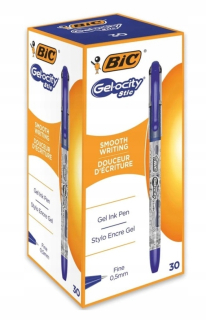 Modré gélové pero BIC
